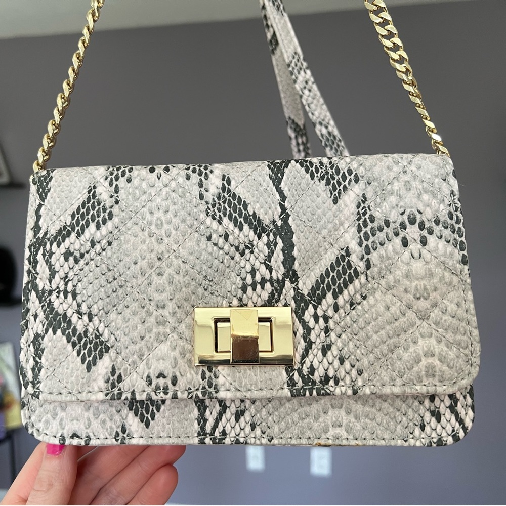 NWT Call It Spring Snakeskin Print Crossbody